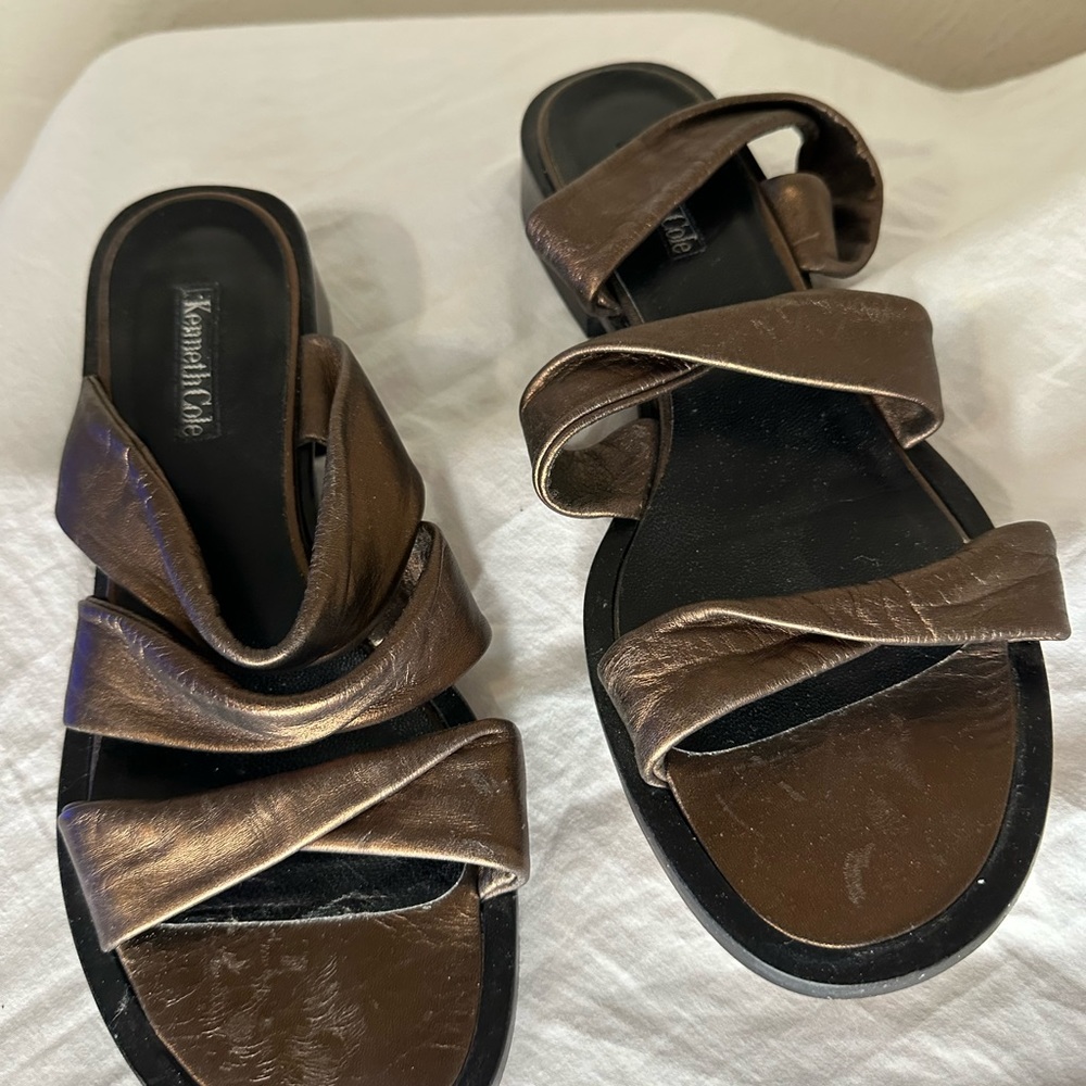 Kenneth Cole Bronze Sandals